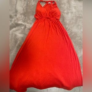 Bright Red Zenana Outfitters Maxi Dress